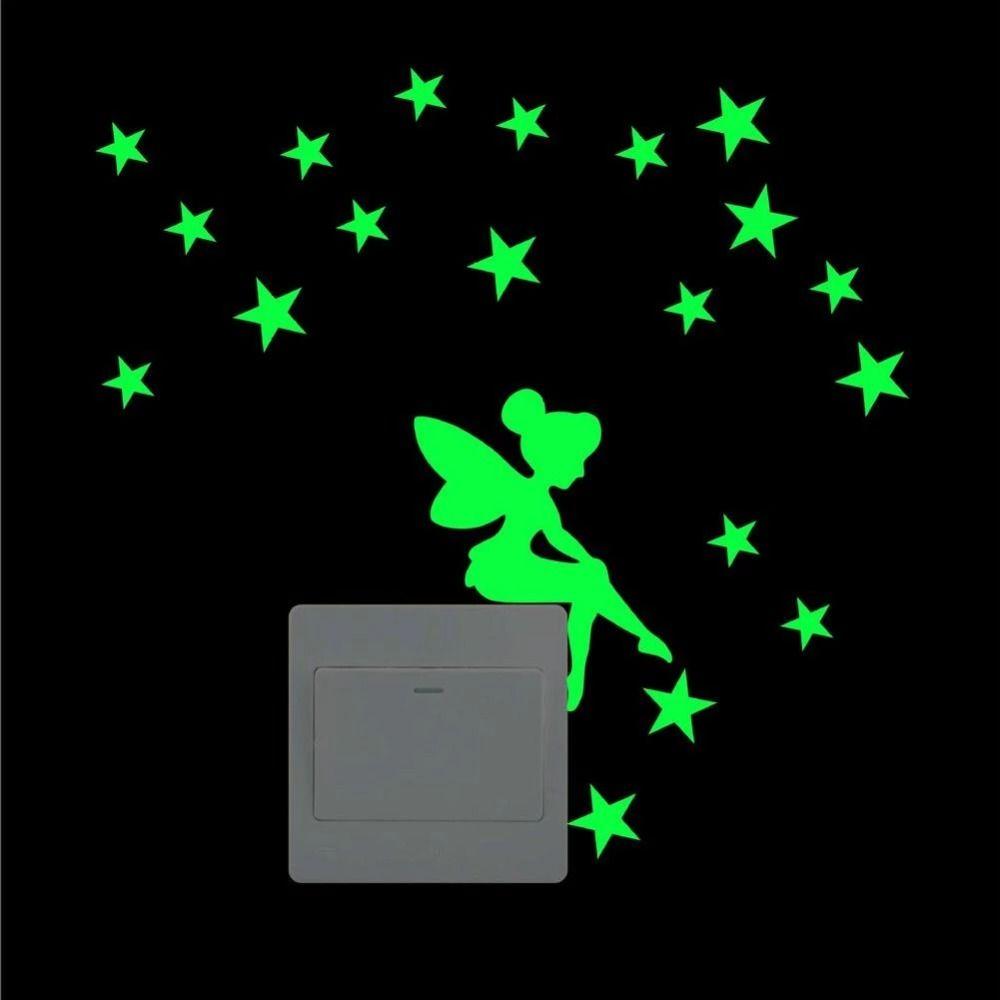 Wall Background Decoration Bedroom Switch Stickers Wall Stickers Fairy Stickers Fluorescent Sticker