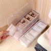 Dustproof Desktop Organizer Transparent Cable Container 5 Grids Data Cable Storage Box  Mouse line