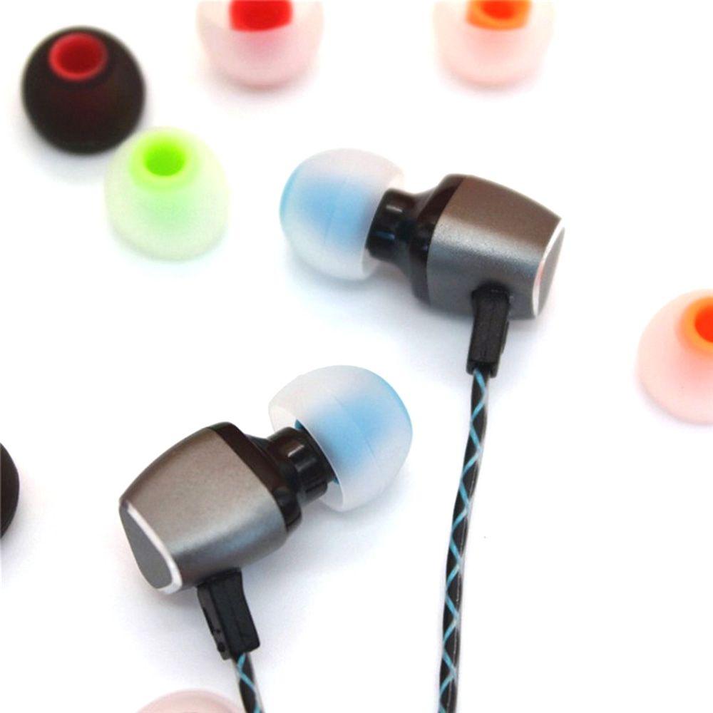 Lightweight Multiple Color Silicone Earphone Headphone Ear Pads Eartips Earbuds Caps Eartip Cover