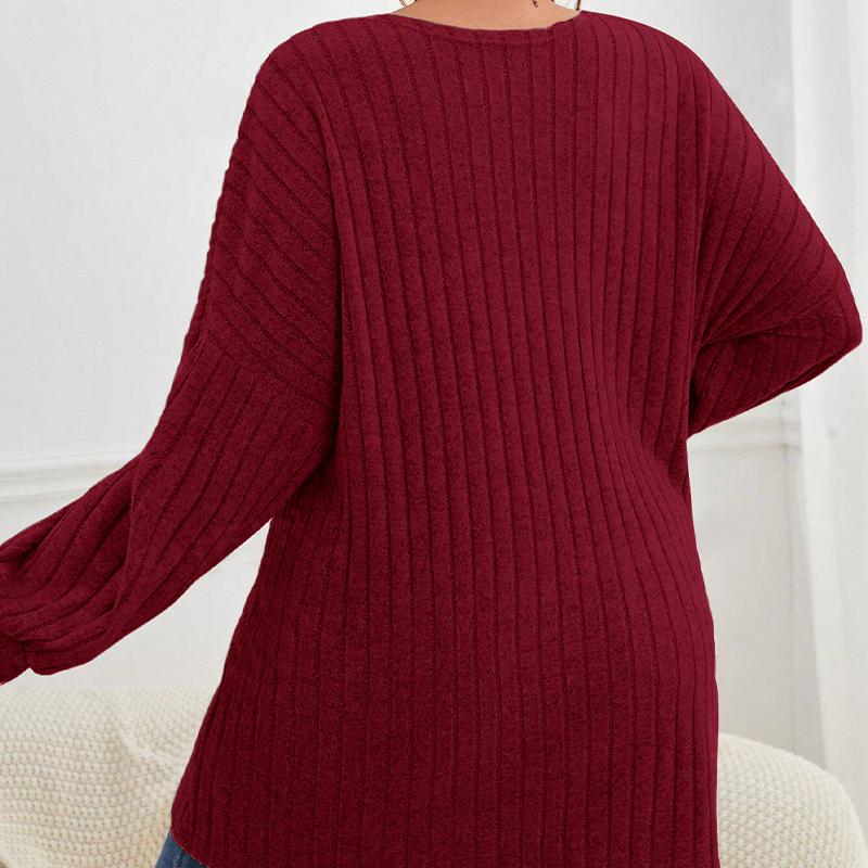 Damen Langarm Strick-Cardigan 2025 Herbst Winter Einfarbig Offene Vorderseite Pulloverjacke