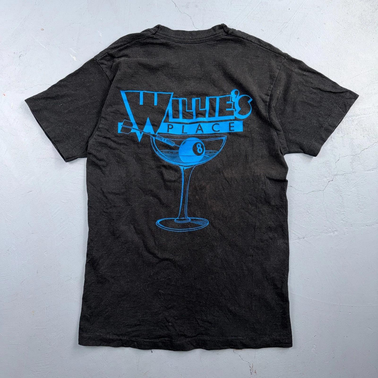 

Willies Place VTG T Shirt Willie Nelson Music Band Bar Promo Rare 1980s Texas 3XL