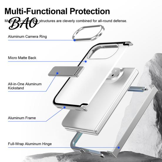 Minimalist Phone Accessory for 2026 Aluminum Frame Case IPhoneDuo 2026, Slim Metal Bumper Protective Cover with Precise Cutouts, Anti-Fingerprint