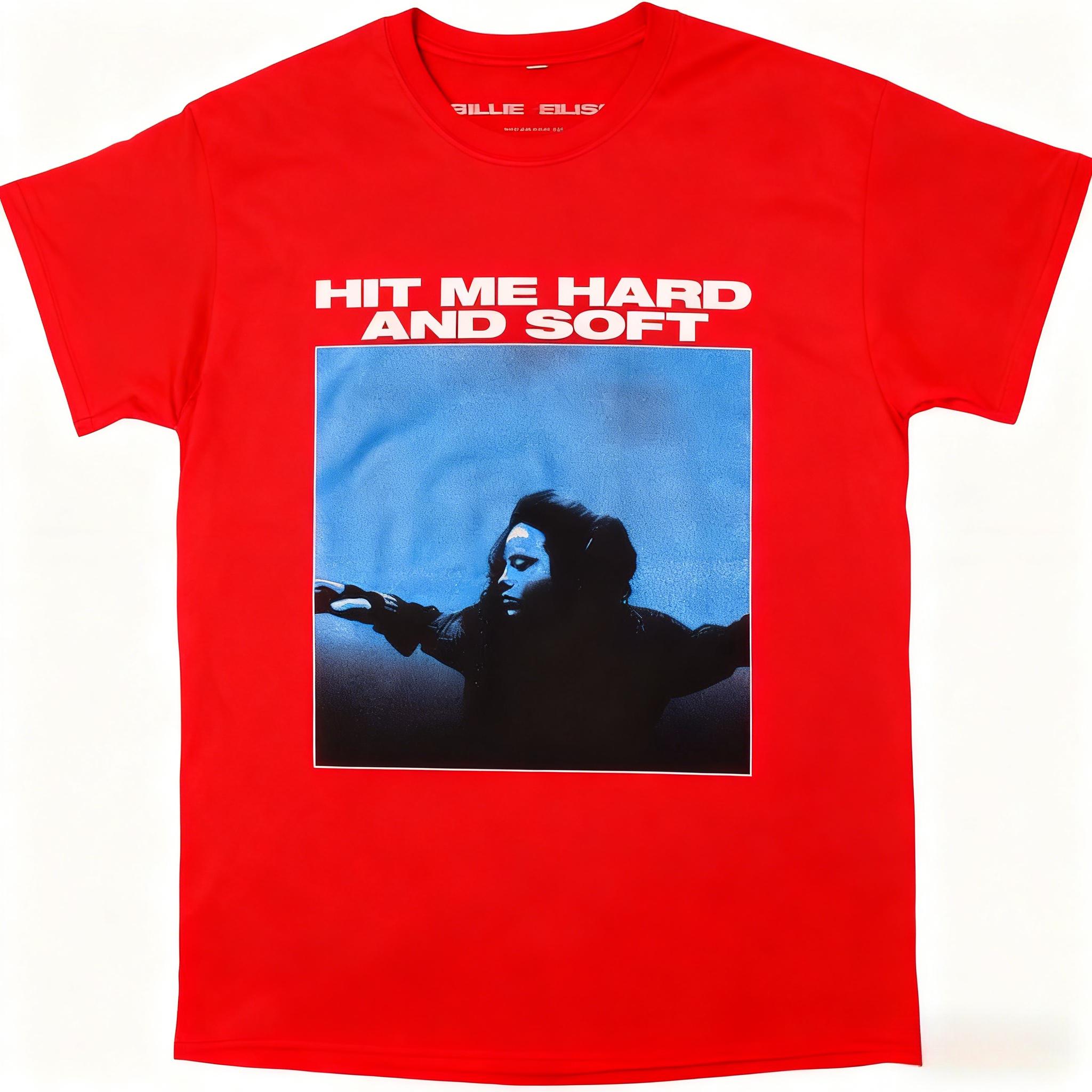 

Графический художественный портрет «Hit Me Hard and Soft» Уникальный дерзкий стиль Билли Айлиш Hit Me Hard Унисекс Мода Повседневная свободная футболка 4XL