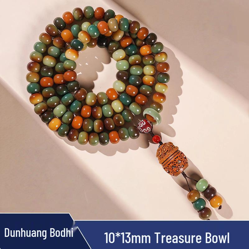 Retro Ethnic Bracelet & Prayer Beads: 108 Bodhi Beads with Scented Sachet Necklace for Women & Men