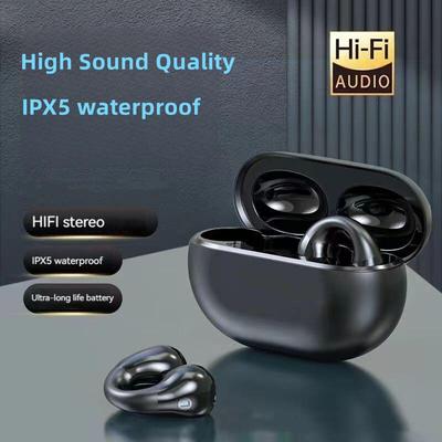Ear Clip Sport Earphones Wireless Bluetooth 5.3 Headphones Painless Wearing TWS Headsets Waterproof Noise Reduction HiFi Stereo Earbuds