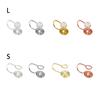 10 Pairs Hypoallergenic Clip-on Earrings Converter Round Flat Back Coil Earring Clip Converter for None Pierced Ears