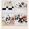 Weiß&Schwarz Bausteine 2-Spieler Kampfspiel Puzzle Tangram Holz Kinder Früherziehungsspielzeug Kinder Geschenk Denkspiel
