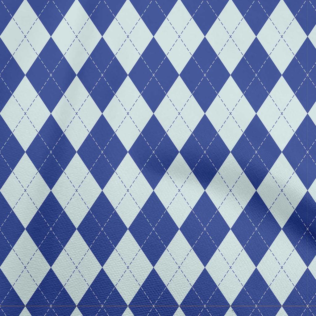 oneOone Cotton Flex Brown Fabric Check Argyle Quilting Supplies Print Sewing Fabric By The Yard 40 Inch