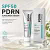קרם הגנה פנים SPF 50 PDRN, תמצית הגנה רחבת טווח מקרני UV, עמיד במים, מעניק לחות, מרענן, לא דביק, טיפוח שמש יומי לפנים