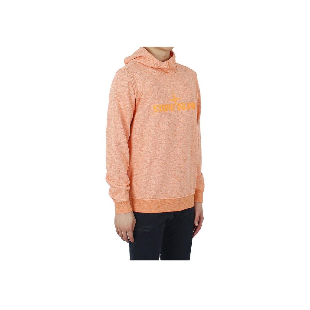 Stone Island Ghost Pieces Hooded Embroidered Logo Long Sleeve Hoodie Unisex hoodies Orange 701565438-V0F32