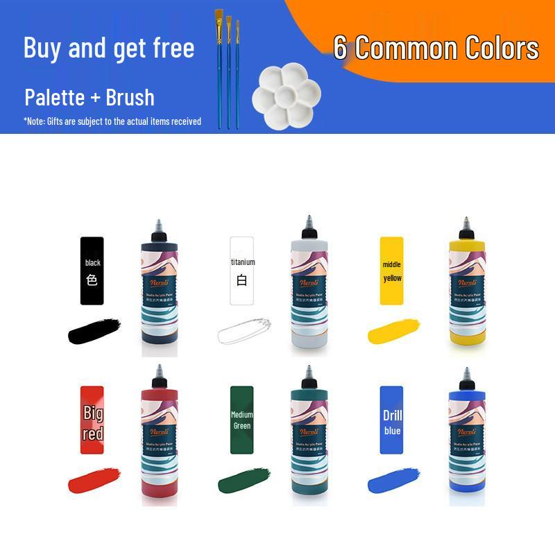 Neroli Acrylic Paint Set - 78 Traditional Colors in Squeeze Tubes for Kindergarten Art Room Supplies 110ml Squeeze Tube