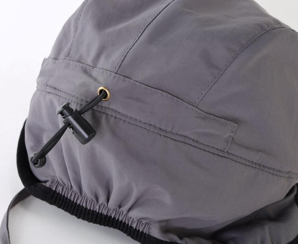 [Connectyle] Men's Winter Cap with Earmuffs Fishing Outdoor Cold Protection Hat Cycling Work Cap Waterproof Gray