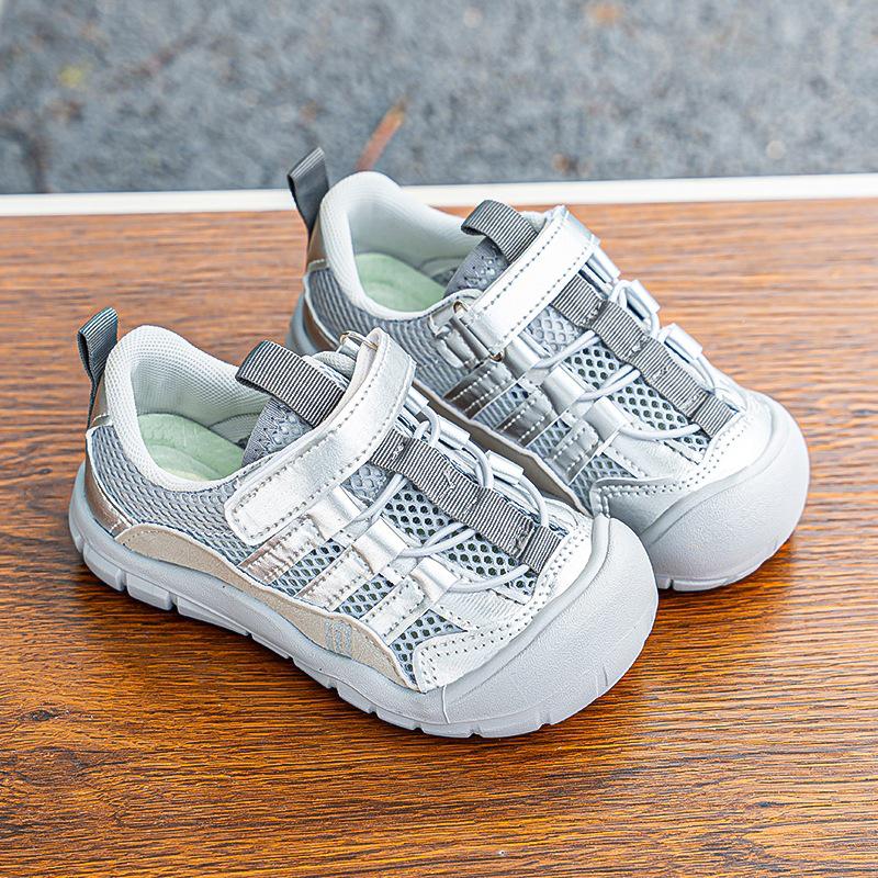 Kids' Summer Mesh Velcro Casual Shoes - Korean Style for Boys & Girls