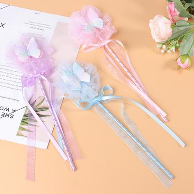 Niedlicher Schmetterling Zauberstab Fee Zauberstab Prinzessin Cosplay Requisiten Zauberstab für Mädchen Geburtstag Halloween Party Supplies