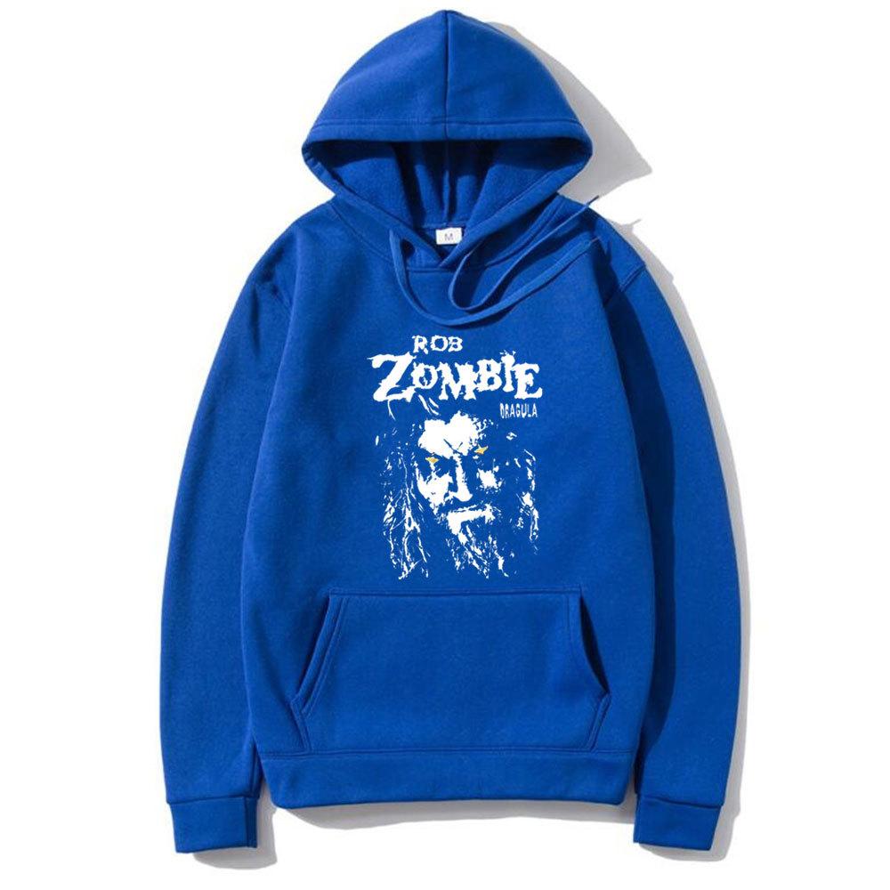 Rob Zombie Hellbilly Deluxe Dragula Retro Print Men Plus-size Hoodie Casual Street Horror Harajuku Y2K Long-sleeve Sweatshirt
