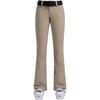 New Women's Slim Fit Ski Pants: Elastic, Double-Layered, Velvet-Lined, Windproof, Waterproof, Breathable, Solid Color.
