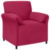 1 Seater Sofa Wine Red 88 X 83 X 95 Cm Velvet