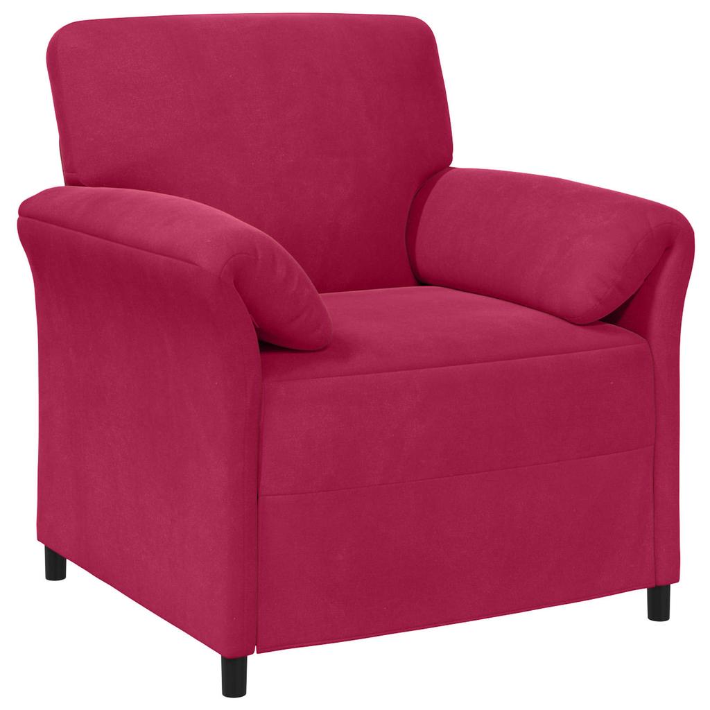 Sofa Set 2 pcs. Burgundy Velvet