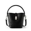 First Layer Sheepskin Woven Bucket Bag Women'S Portable Messenger Bag High-End Commuter Shoulder Women'S Bag