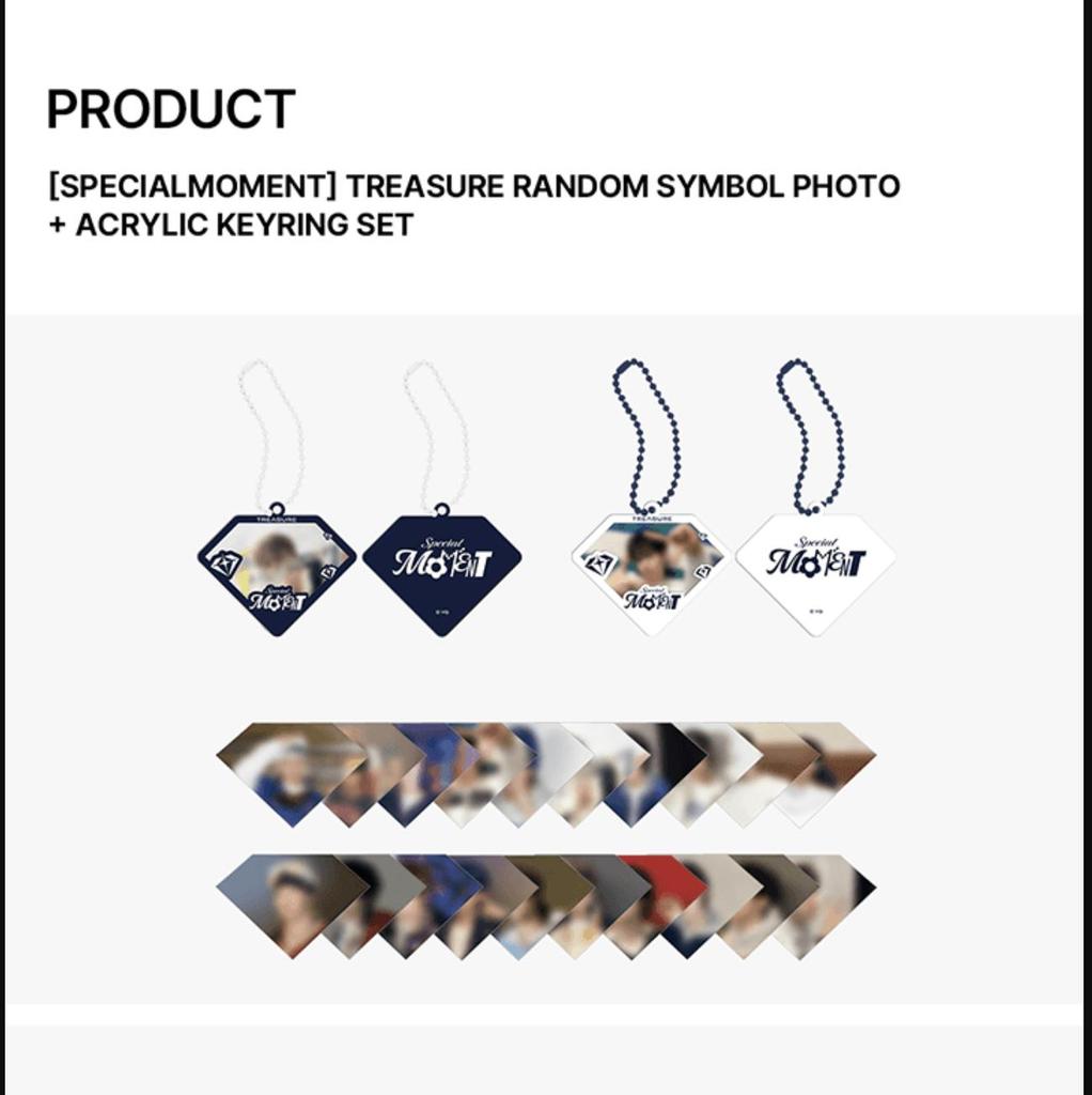 TREASURE Random Symbol Photo + Acrylic Keyring Set – SPECIALMOMENT