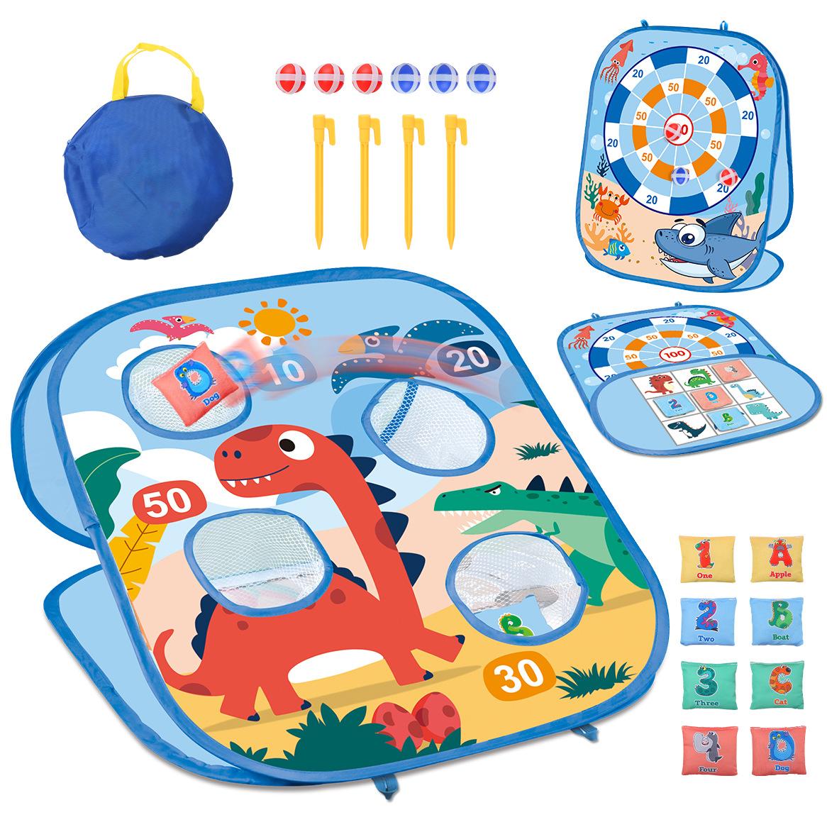 

Animal Bean Bag Toss Game Toy Outdoor Indoor Throwing Bag Toss Game Sports Interactive Family Party Supplies for Kid Boy Gift