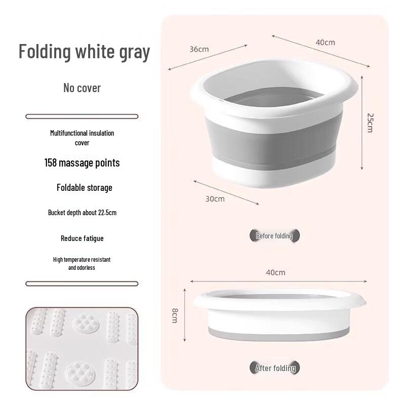 ZISIZ Foldable Silicone Bucket