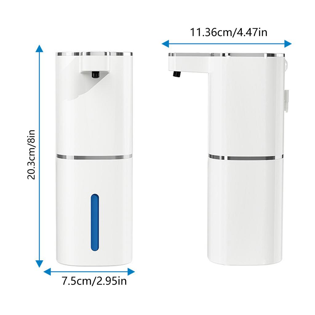 Rechargeable Foam Soap Dispenser Automatic Induction Foam Hand Washer No Touch Soap Dispenser for Kitchen & Bathroom