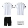 Men's Quick-Dry Short-Sleeve Sportswear Set for Summer Running and Fitness