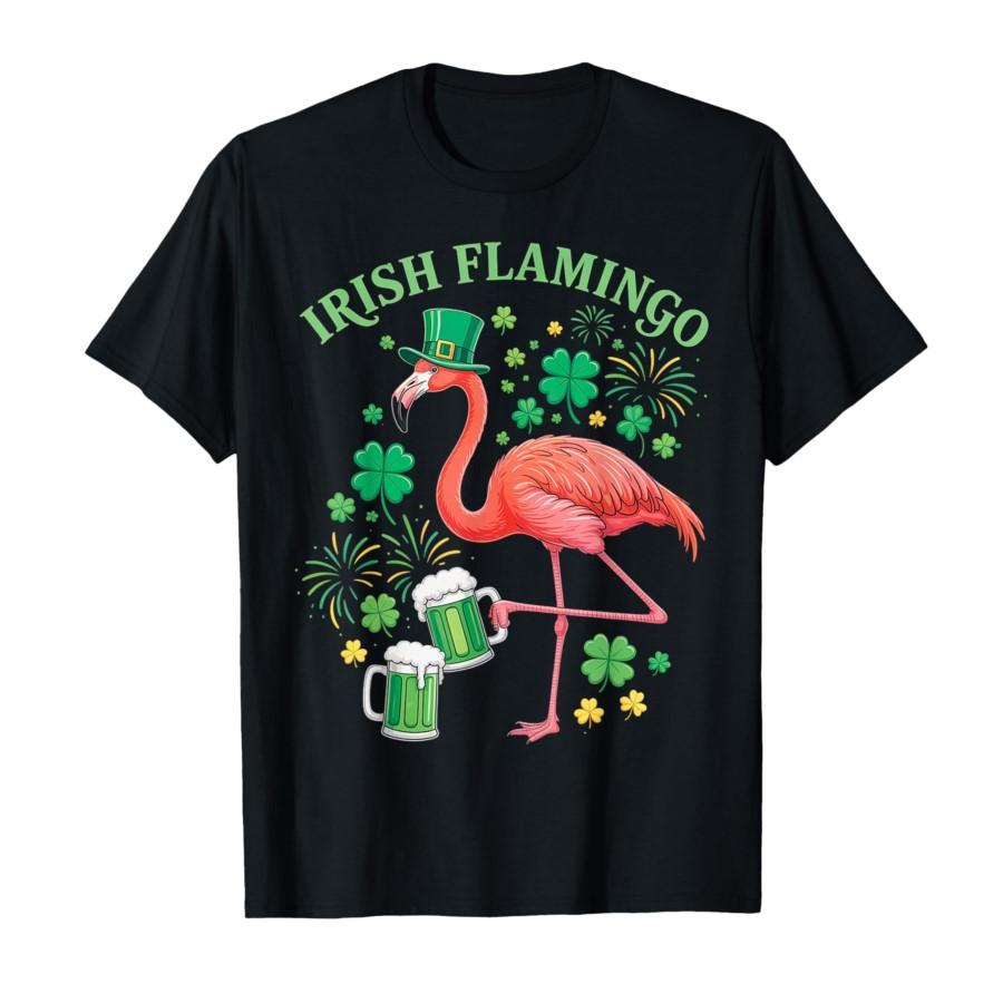 

Irish Flamingo Shenanigan Squad St Patricks Day Bird Animal T-shirt For Men Women 100% Cotton T Shirts Short Sleeve Tops 0119... S разноцветный