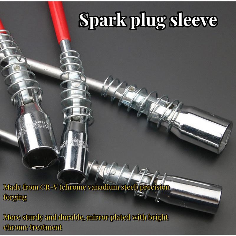 Universal 14mm 16mm 21mm Spark Plug Removal Tool Wrench 360 Degree Spark Plug Removal Socket Wrench Auto Repair Tool