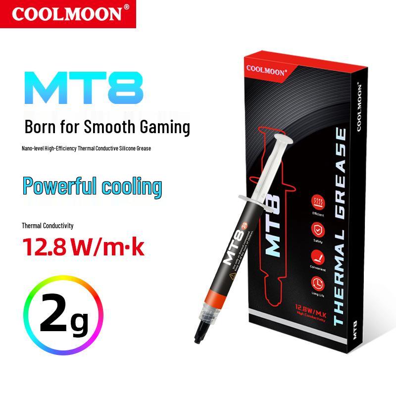 

Cool Moon 12.8W/m·k Thermal Conductive Silicone Grease for Graphics Card & CPU Heat Dissipation