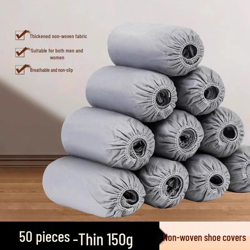 Washable and Disposable Non-Woven Shoe Covers for Children and Adults - Universal Fit for Indoor Use