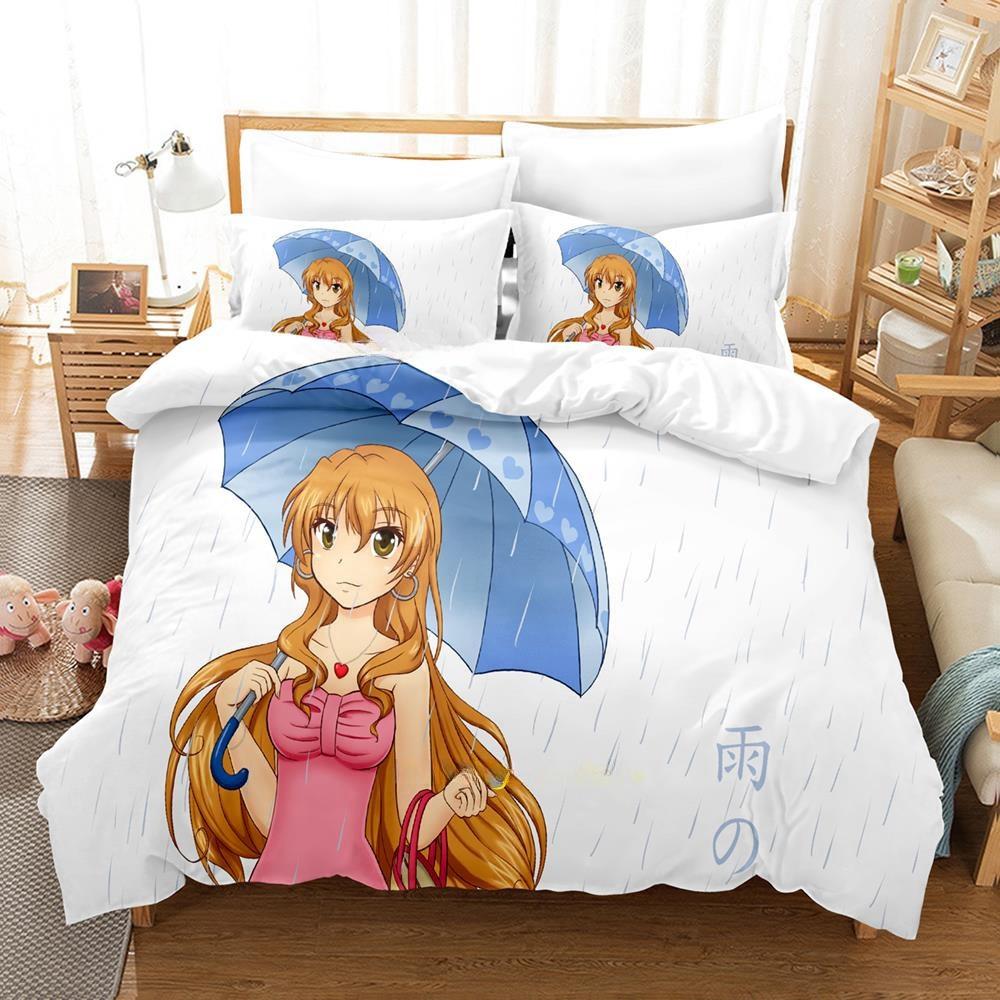 Fashion Anime Bed Sheet Set Golden Time Bedding Set Single Twin Full Queen King Size Bed Set Adult Kid Bedroom Duvet cover Sets