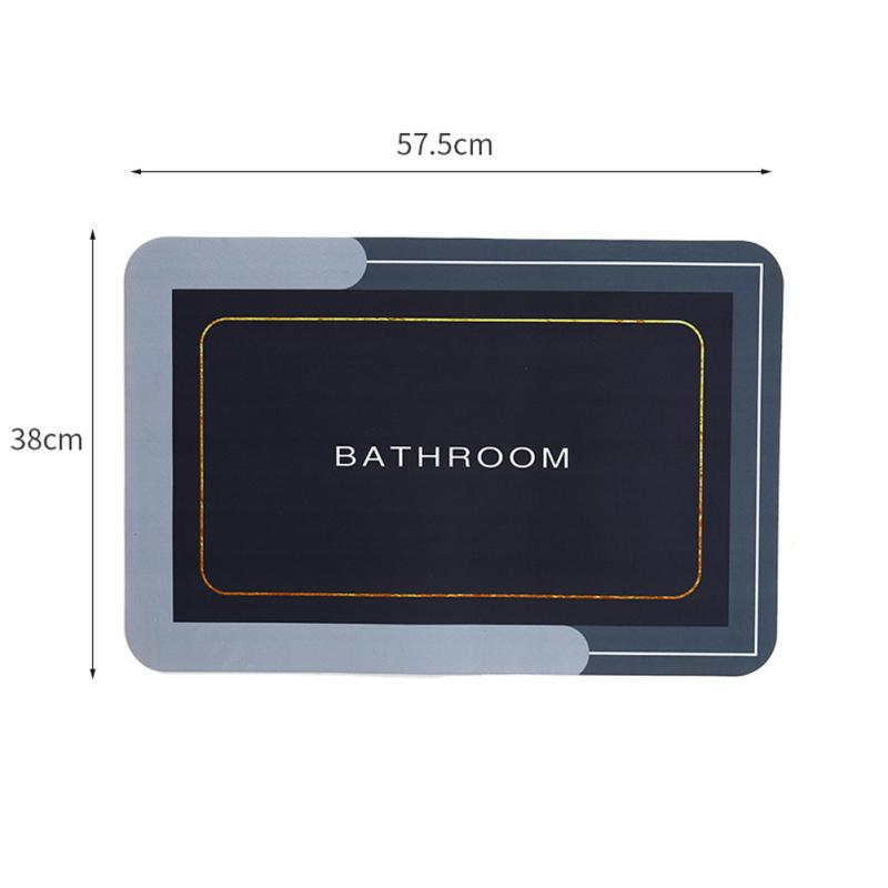 Badezimmer Diatomeenerde Bodenmatte Rutschfest Super Saugfähig Schnell Trocknend Badematten Teppich für Eingang
