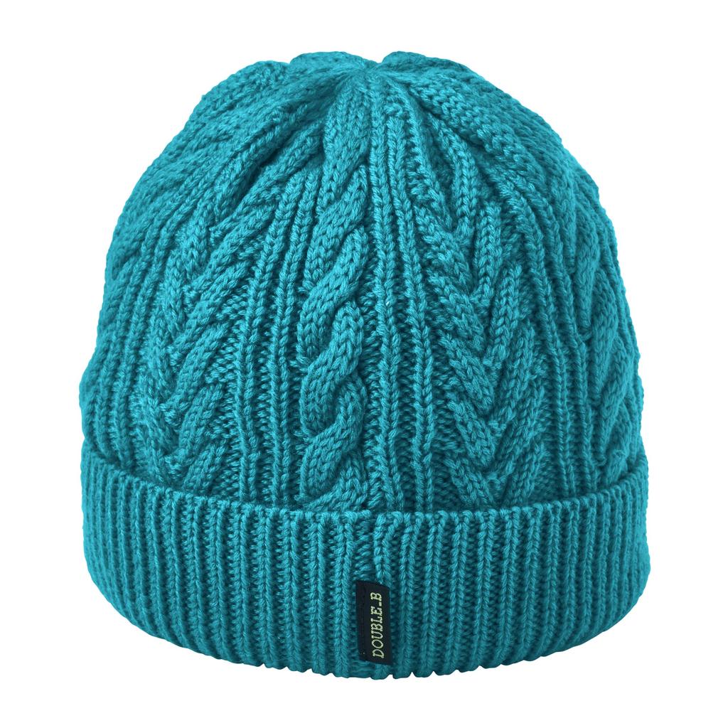 [MIKI HOUSE] MIKI HOUSE Double B Knit Hood Knit Hat Bear Plain Cable Knit Hat Hooded Boys Girls Baby Kids Baby Clothes Children's Clothes 63-9201-683