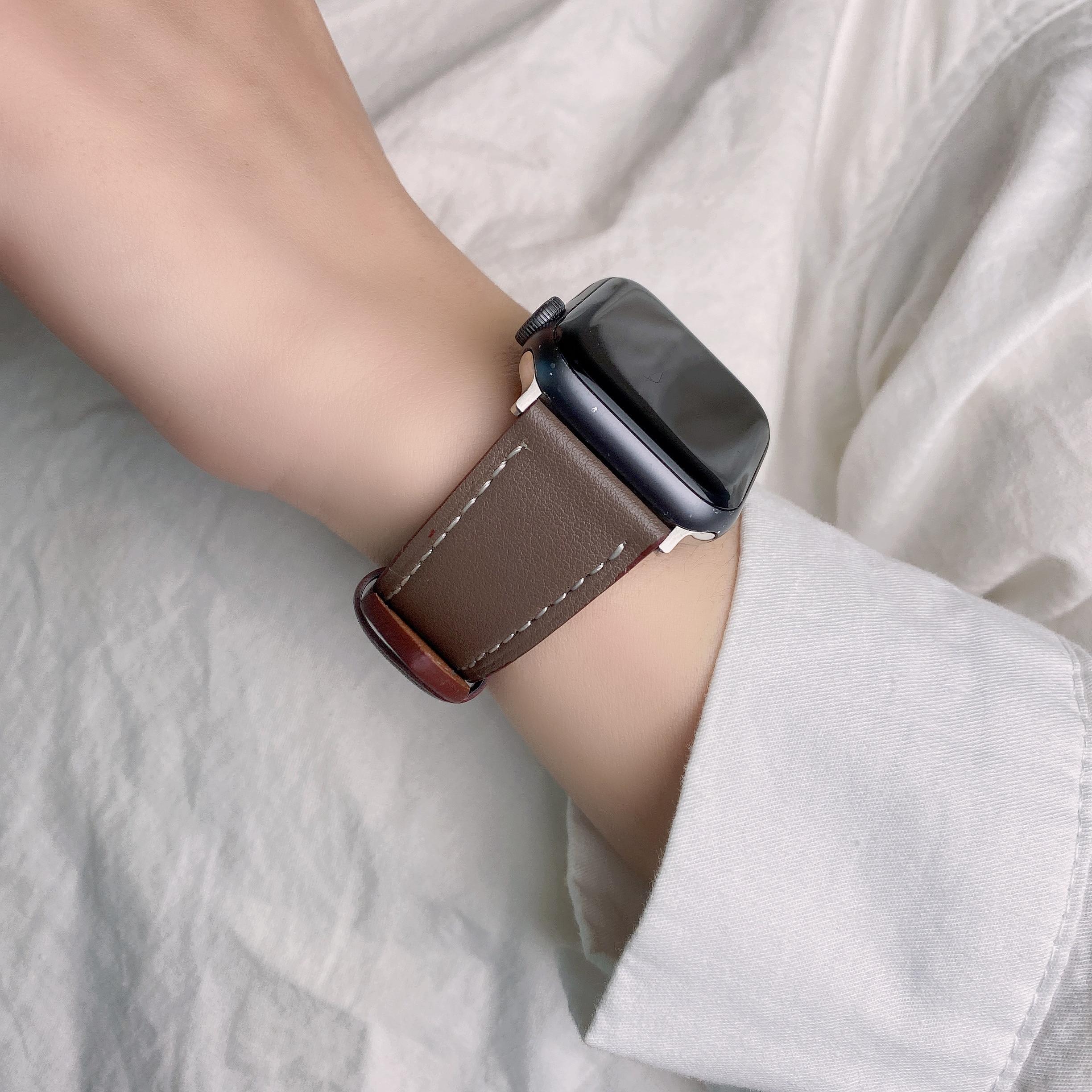 

Высококачественная кожаная петля для iWatch 45 мм 41 мм 40 мм 44 мм 42 мм 38 мм Спортивный ремешок Single Tour band для Apple Watch 1 2 3 4 5 6 7 se