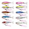 OHF Metal Jig Set Micro Jig Set 3g 5g 7g 10g 15g 20g 25g 30g with Assist Hook Set of 10