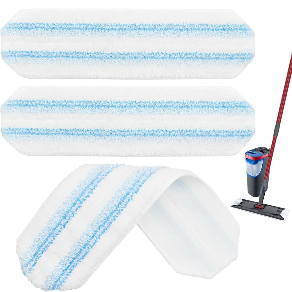 Microfibre Mop Refill Pads Compatible with Vileda H2Pro and O Cedar Replacement Heads 8 Styles