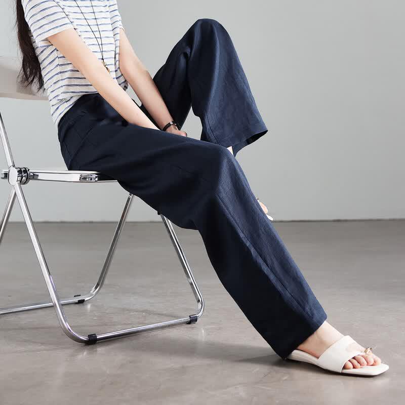 SOFSIL Women's 2026 Summer High-Waist Loose Wide-Leg Pants