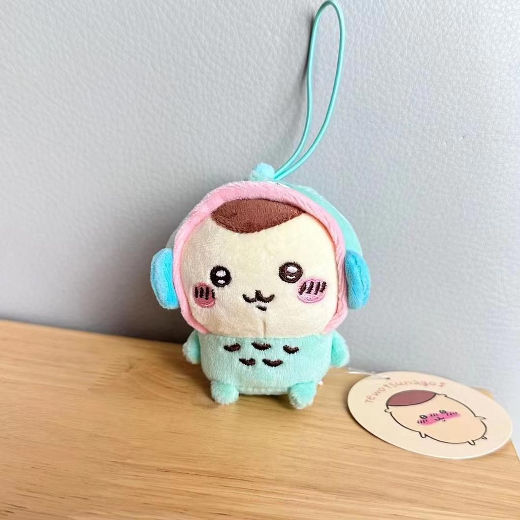 Chiikawa Özgüvensiz Ayı İşbirliği Sanrioin Peluş Bebek Helo Kiity1 Melodiyi Kuromev Sachiji Peluş Oyuncak Anahtarlık Süsle