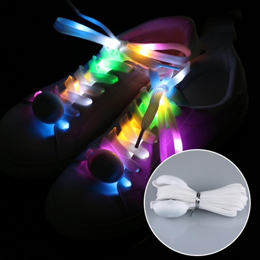 LED Light Up Shoe Laces Glow Shoe Strings Flash Light Shoelaces Running, Dancing, Party Decor