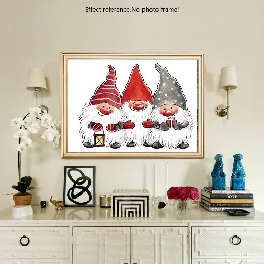 huacan Diamond Painting Santa Claus Painting With Diamonds Christmas Diamond Embroidery Full Drill Square Diamond Mosaic