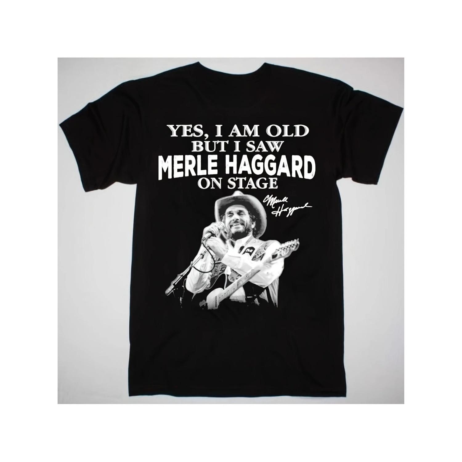 Vintage Mel Hagrid Concert Commemorative T-shirt - Printed with Yes, I m Getting Old, But I ve Seen Mel Hagrid on Stage S чёрный