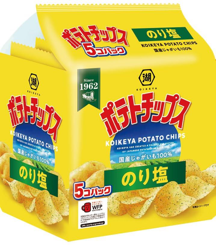 

Koikeya potato seaweed 125g x 5 x 6 bags 5-pack chips, salt, (25g bags)