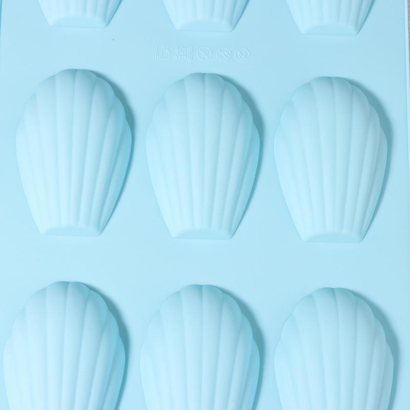 Moule à Gâteau Madeleine en Silicone 9 Cavités Coquille Biscuit Gâteau Savon Fait Main Plateau Moule en Silicone Anti-adhésif