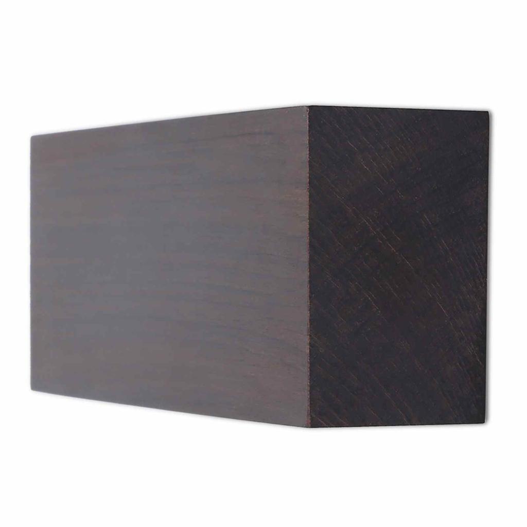 2PCS Ebony Wood Blocks 12x4x2.5cm Lumber Blanks for Carving Turning Musical Instrument Handles