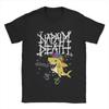 Vintage Napalm Death Hai T-Shirts für Herren Rundhals 100% Baumwoll-T-Shirt Kurzarm-Tees Druckkleidung#Farbe