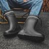 Men's Waterproof Non-Slip Outdoor Korean Fashion Rain Boots for Fishing and Sea Tasks