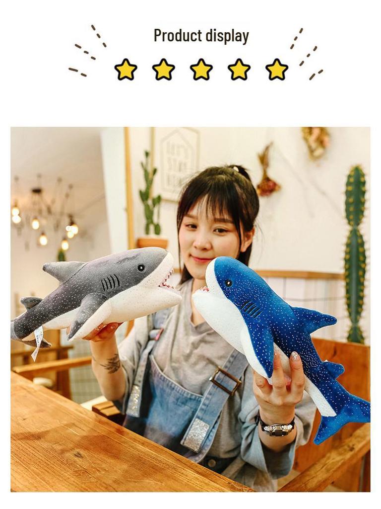 Shark Plush Toy Marine Life Doll Children's Pillow Birthday Gift