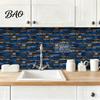 Easy Installation Home Renovation Peel And Stick Backsplash Tile for Kitchen Bathroom, 3D Brick Mosaic Heat Resistant Wall Protection Sticker,